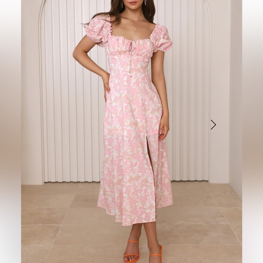 Hello Molly Midnight Dancing Midi Dress in pink NWT Sz XL